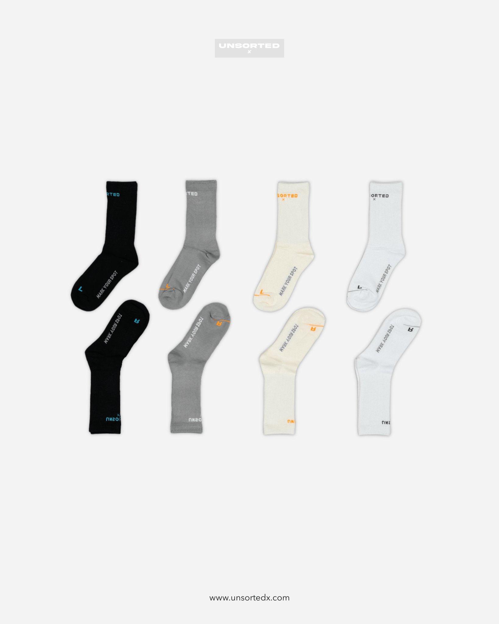 Unsorted xsock 4 - pack 'crew'